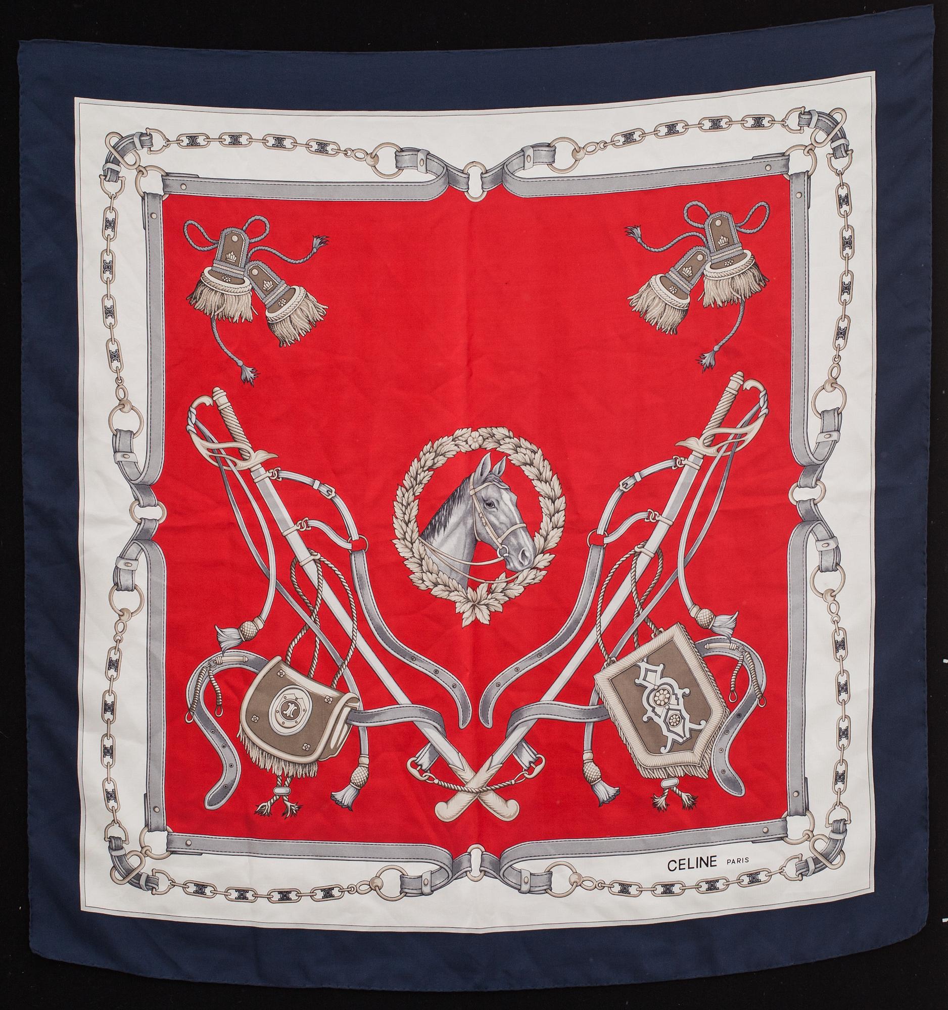 SCARF, 2 st, Celine samt Dior.