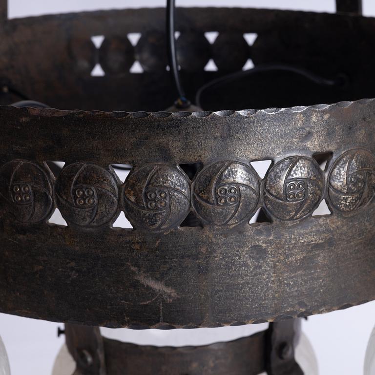 Arvid Böhlmarks Lampfabrik, a ceiling lamp model "5345", Stockholm, 1910s.