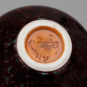 SKÅLFAT samt VAS, stengods, Berndt Friberg. Gustavsberg.