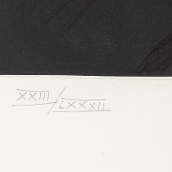 Antoni Tàpies, etching, aquatint and carborundum, signed and numbered XVII/LXXXII.