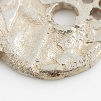 Lars Arby, två par manschettknappar och tre par örhängen, silver, Göteborg bla 1966 ocj 1976.