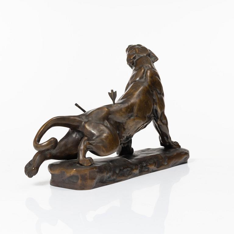 Charles Valton, after., Wounded panther.