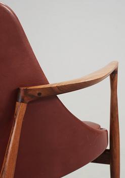 A pair of Ib Kofod Larsen 'Elisabeth' easy chairs, Christensen & Larsen, 1950's-60's.