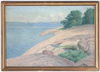 ELIAS ERDTMAN, oljemålning på duk. Signerad.