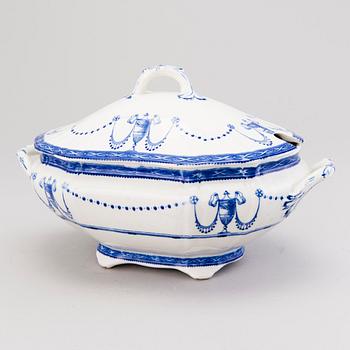 MATSERVIS, 70 delar, flintgods, "Deva", Minton, England 1800-talets slut.