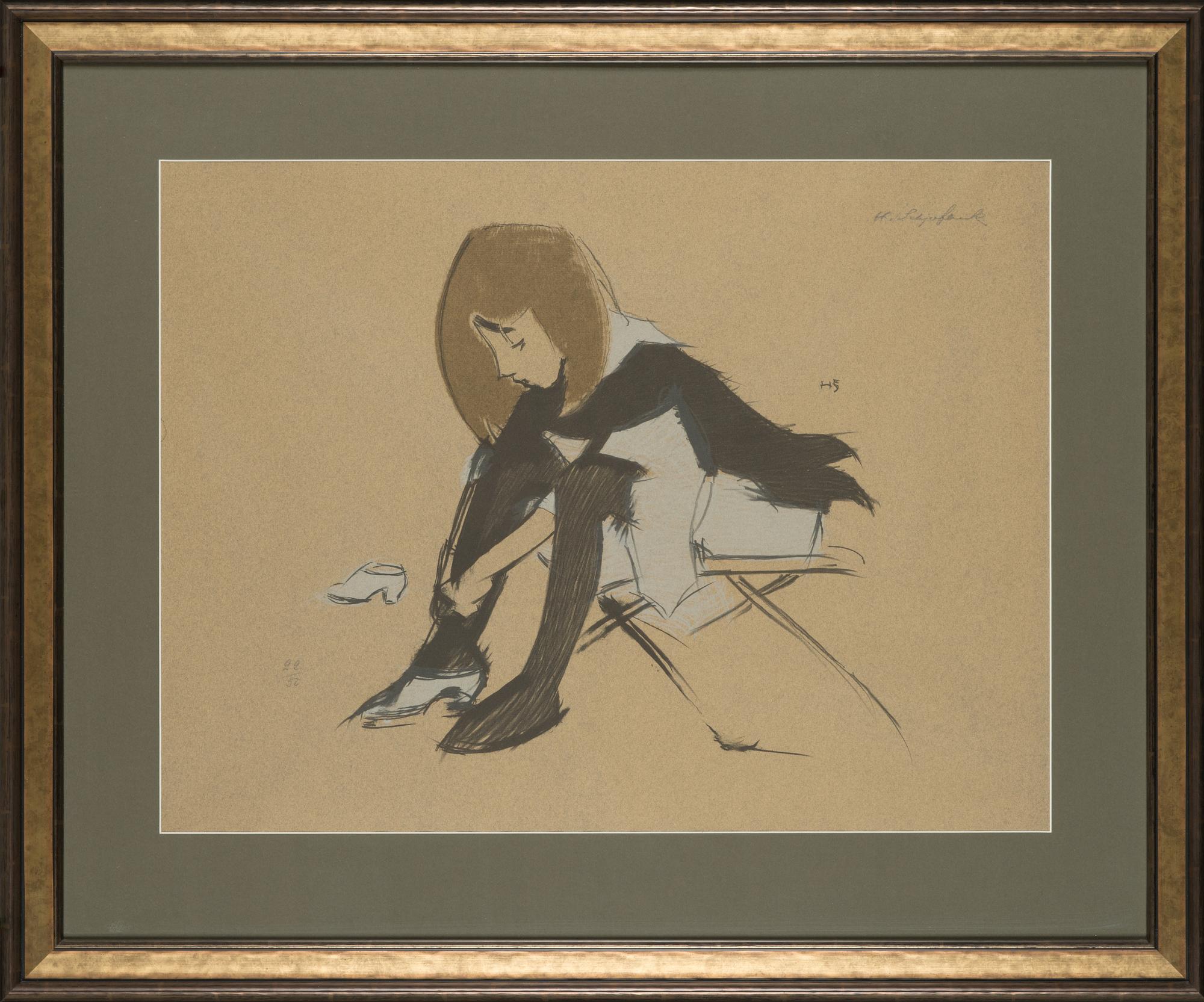 Helene Schjerfbeck, 'Silk Shoes'.