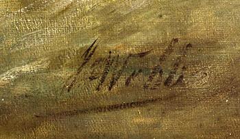 JAMES WEBB, oil on canvas, signed.