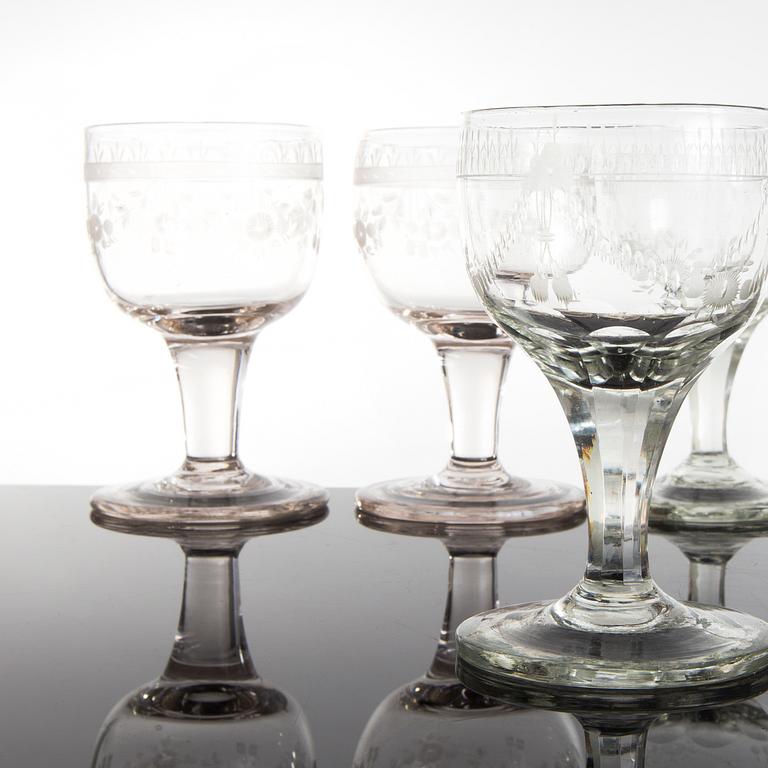 GLAS, 4+4 st, sengustavianska, 1800-talets början.