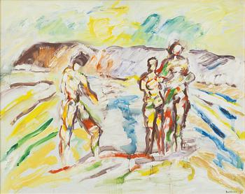 Georg Suttner, Figures on the beach.