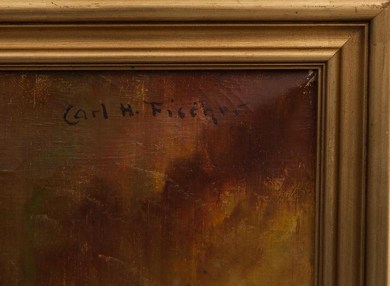 CARL H. FISCHER, olja på duk, signerad.