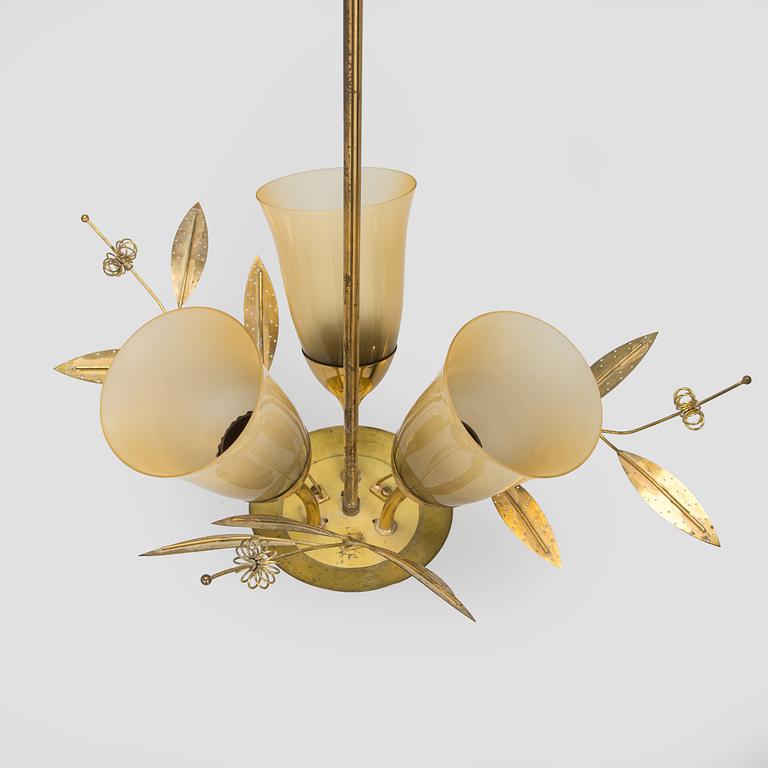 A mid-20th century ceiling light for Itsu, Finland.
