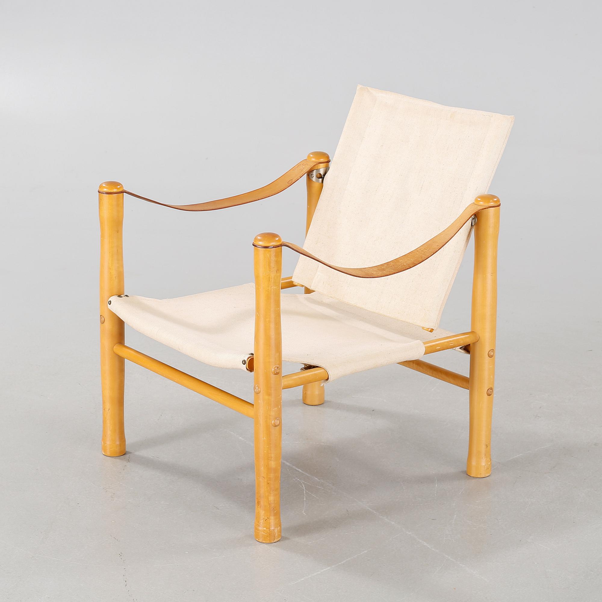 A safari chair by Elias Svedberg for NK Triva-series, second half of the 20th century.