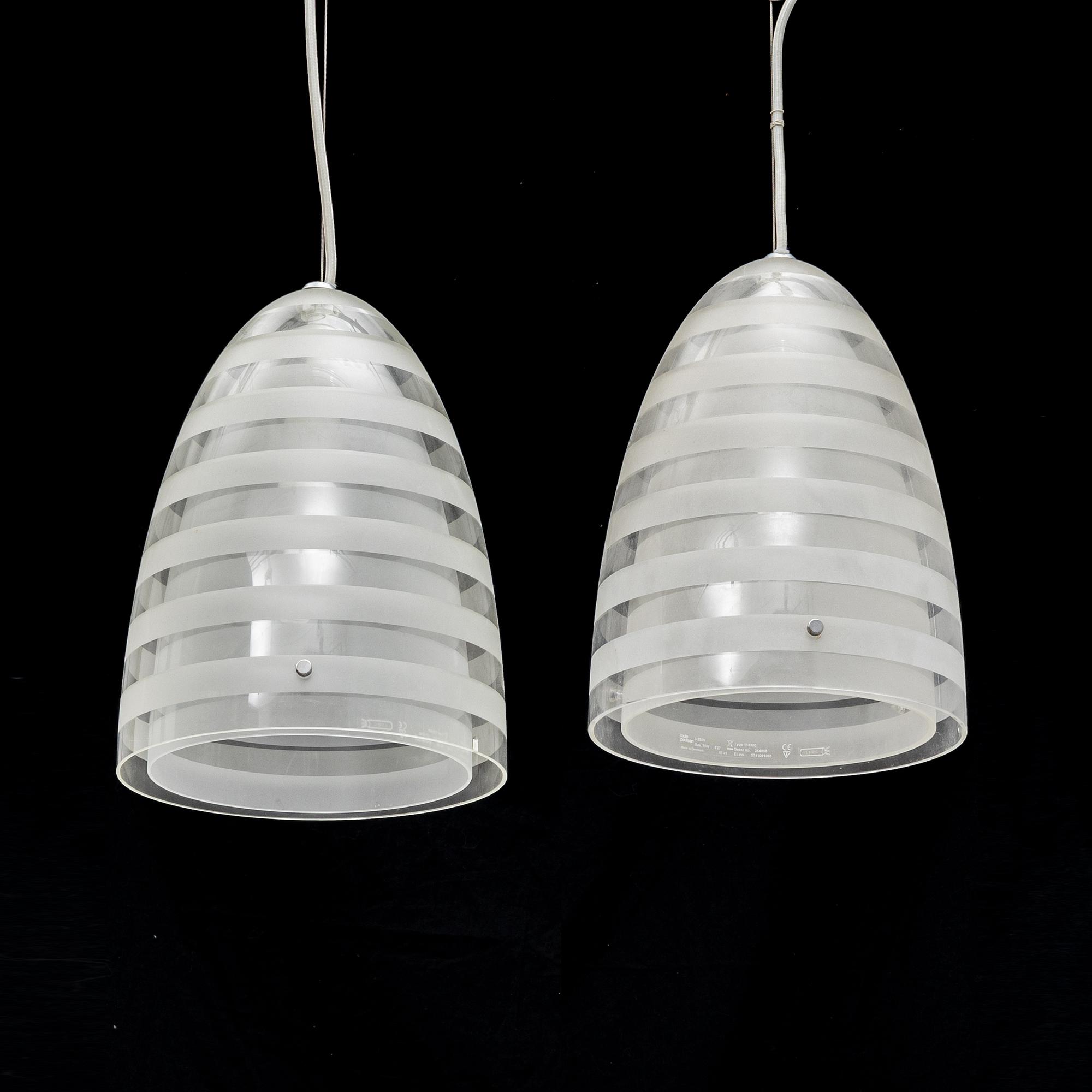 Louise Campbell, a pair of "Campbell" ceiling lamps, Louis Poulsen, Denmark.