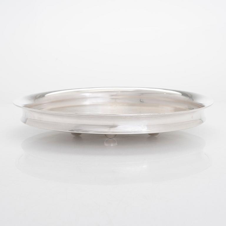 Tapio Wirkkala, a sterling silver dish, Kultakeskus, Hämeenlinna 1972.