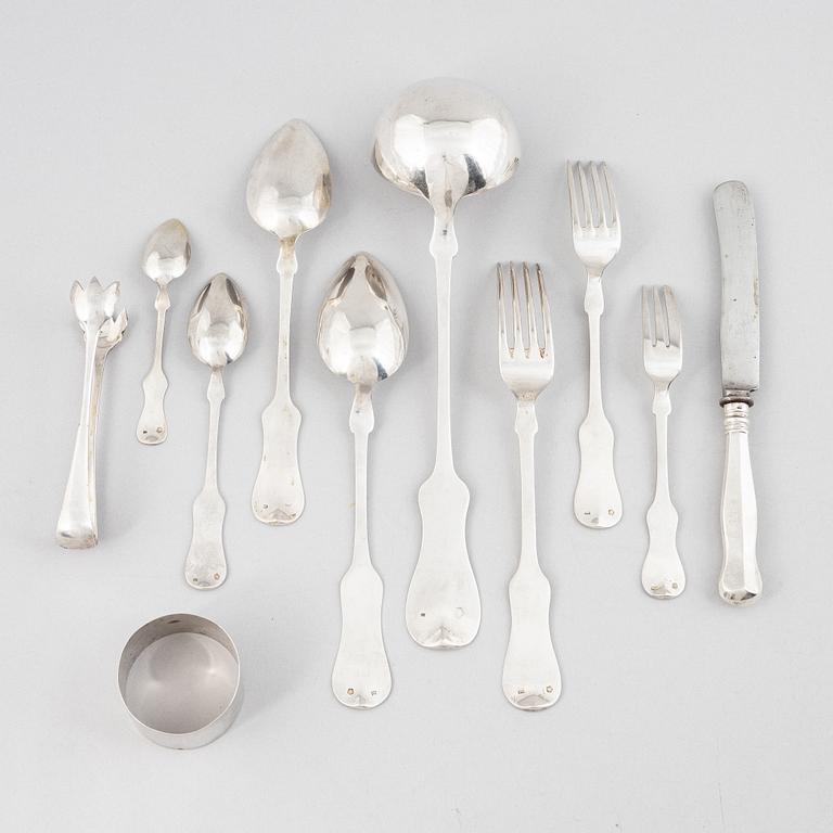 A 45-piece silver flat ware set, Austria-Hungary, 1867-72.