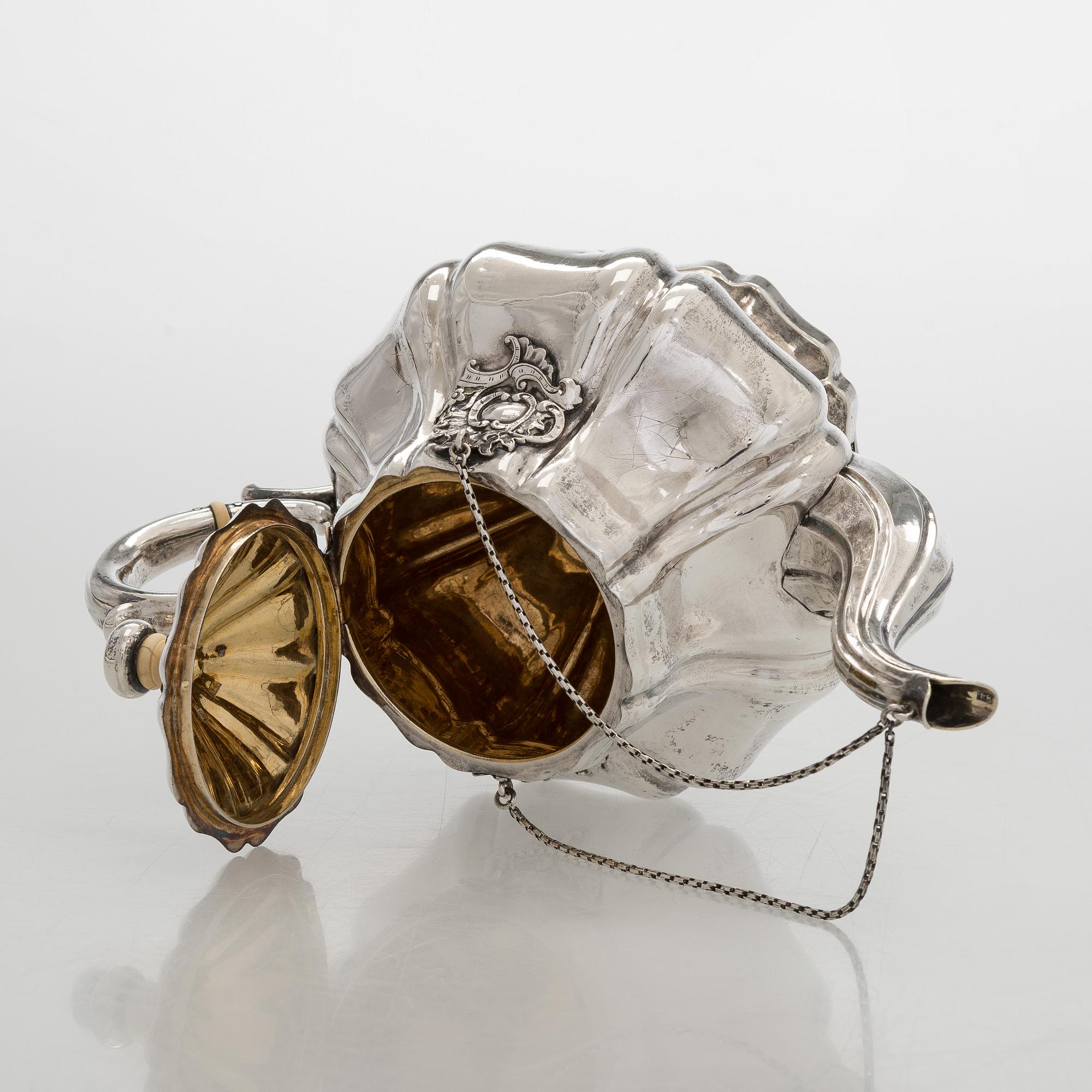 Jakob Wiberg, tekanna, silver. Moskva 1848.