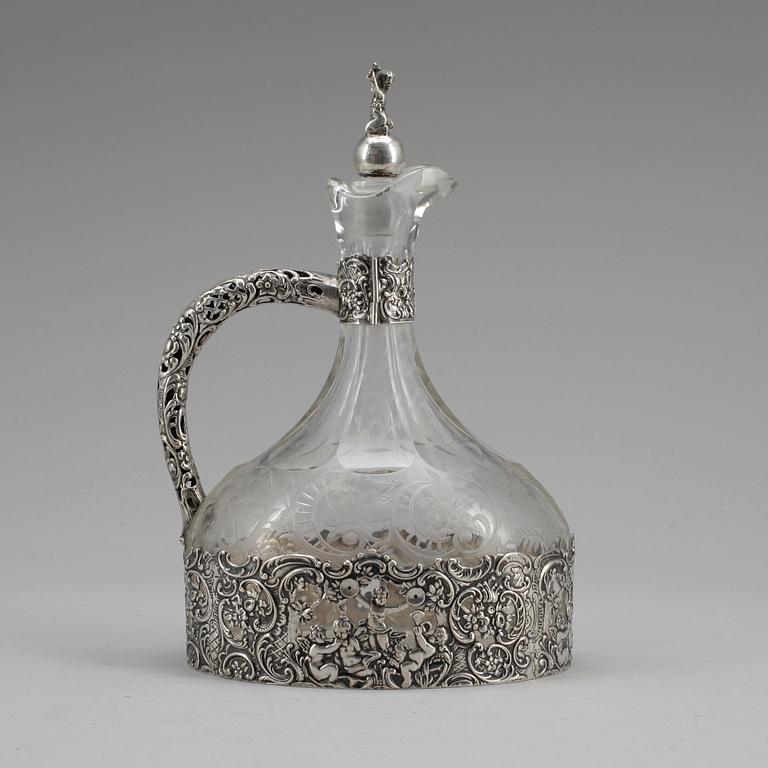 KARAFF, silver och glas, CAK, Göteborg, 1928.