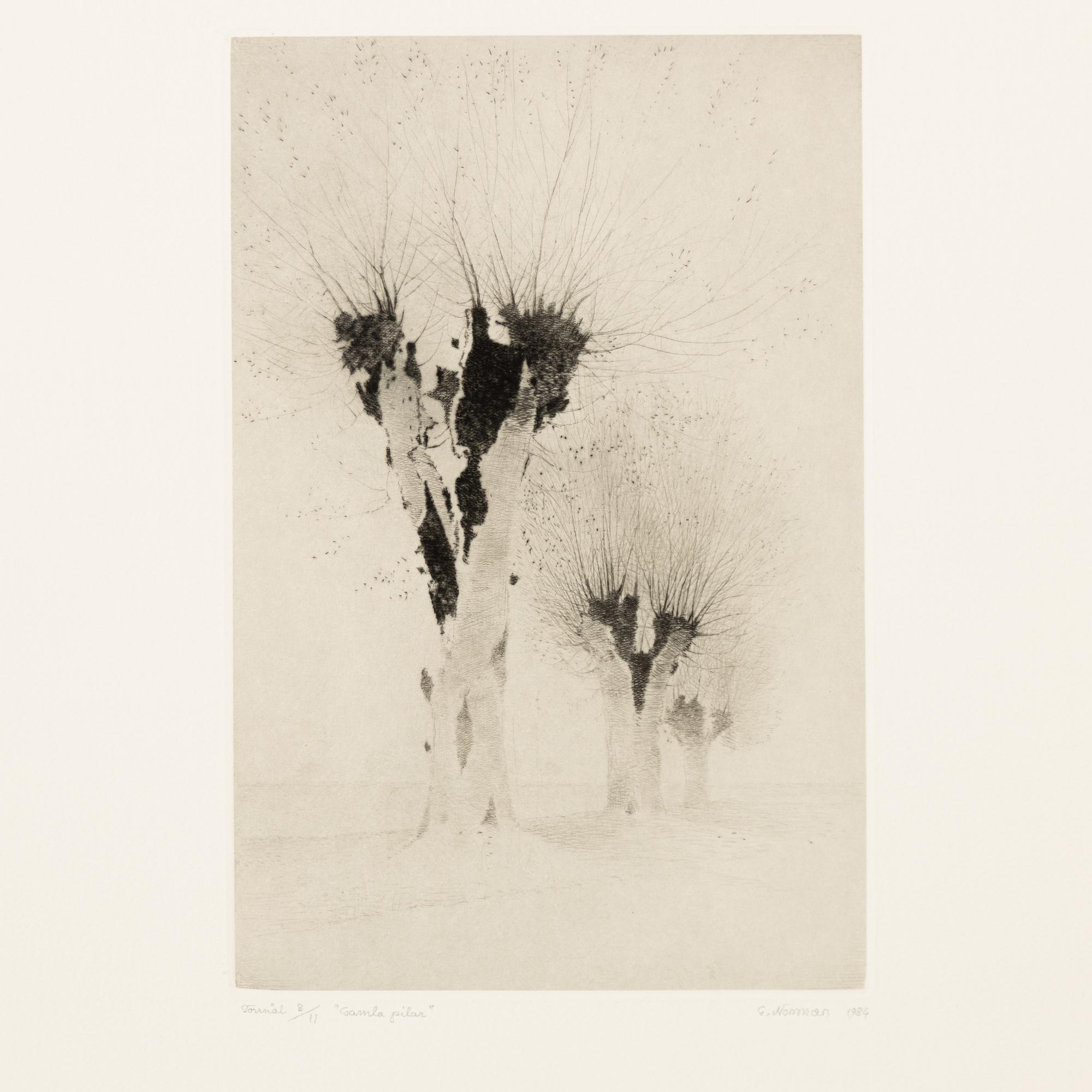 Gunnar Norrman, Drypoint engravings, 9, signed and numbered.