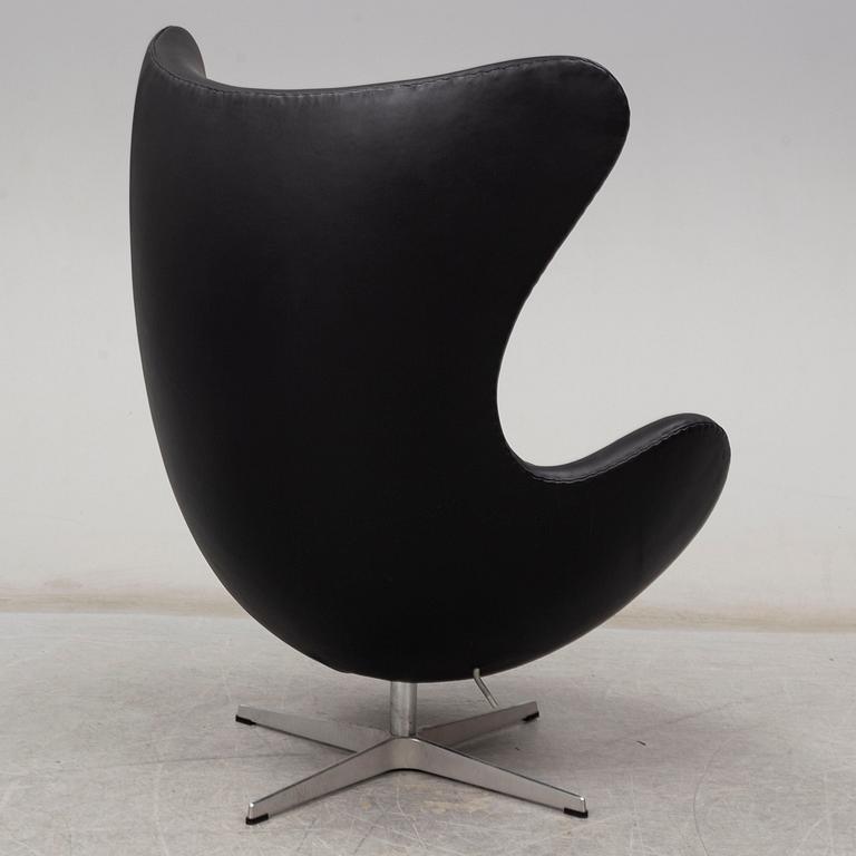 ARNE JACOBSEN, an 'Egg chair' easy chair, designed for Fritz Hansen, Denmark.