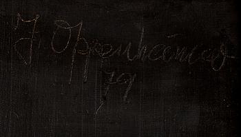 JOHNNY OPPENHEIMER, olja på duk. Sign och dat -79.