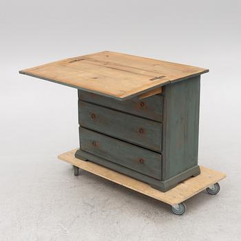Kombinationsmöbel, byrå & bord, 1800-tal .
