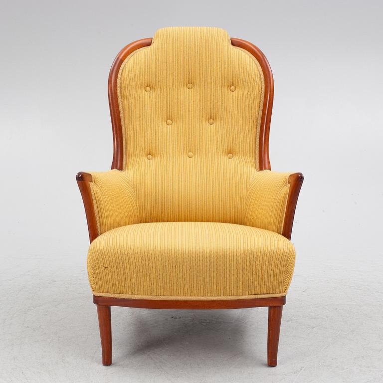 Carl Malmsten, armchair, 'Vår Fru', OH Sjögren, late 20th century.
