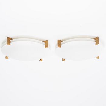 Uno & Östen Kristiansson, ceiling lamps, a pair, "Plafo", Luxus, Vittsjö.