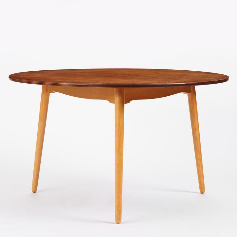Hans J. Wegner, matgrupp, sju delar, "Hjerte-set", Fritz Hansen, Danmark, 1965.