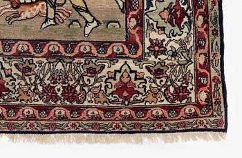 Matta, antik Kirman Laver, södra Persien, ca 210 x 136 cm.