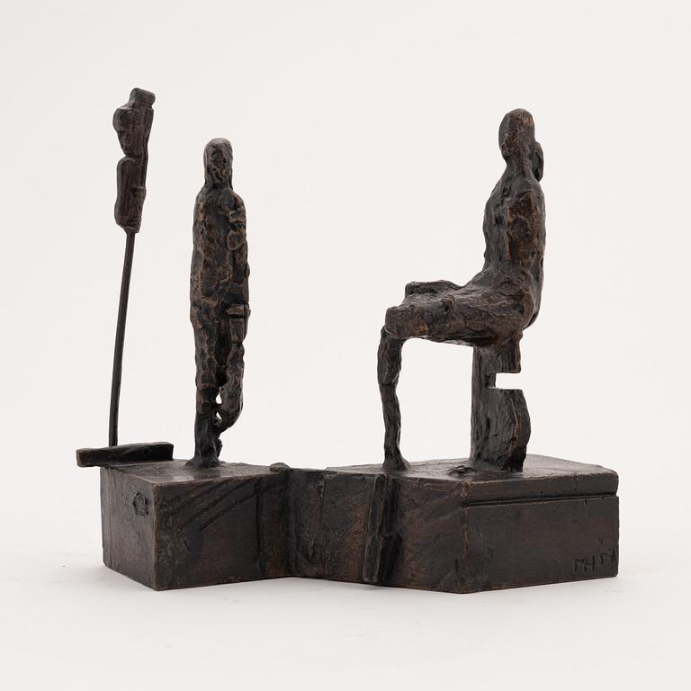 Martin Holmgren, sculpture, bronze, signed and dated -53. Numbered 8/9.