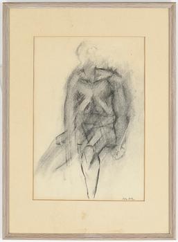 Peder Duke · PEDER DUKE, teckning, signerad.