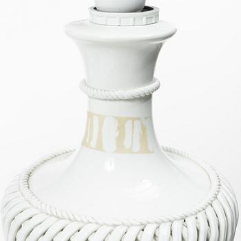 Bordslampor, ett par, troligen Italien, 1900-talets andra hälft.