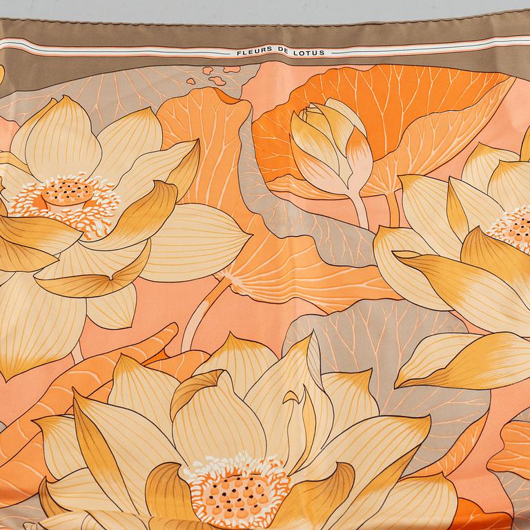 Hermès, Scarf, "Fleurs De Lotus".