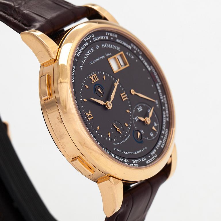 A. Lange & Söhne, Lange 1 Time Zone, wristwatch, 42 mm.