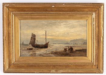 Okänd konstnär, 1800-talets slut. olja på duk, signerad W. Weal.