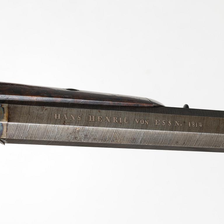 A piar of French percussion pistols, signed Aury, St. Etienne, 1850-80.
