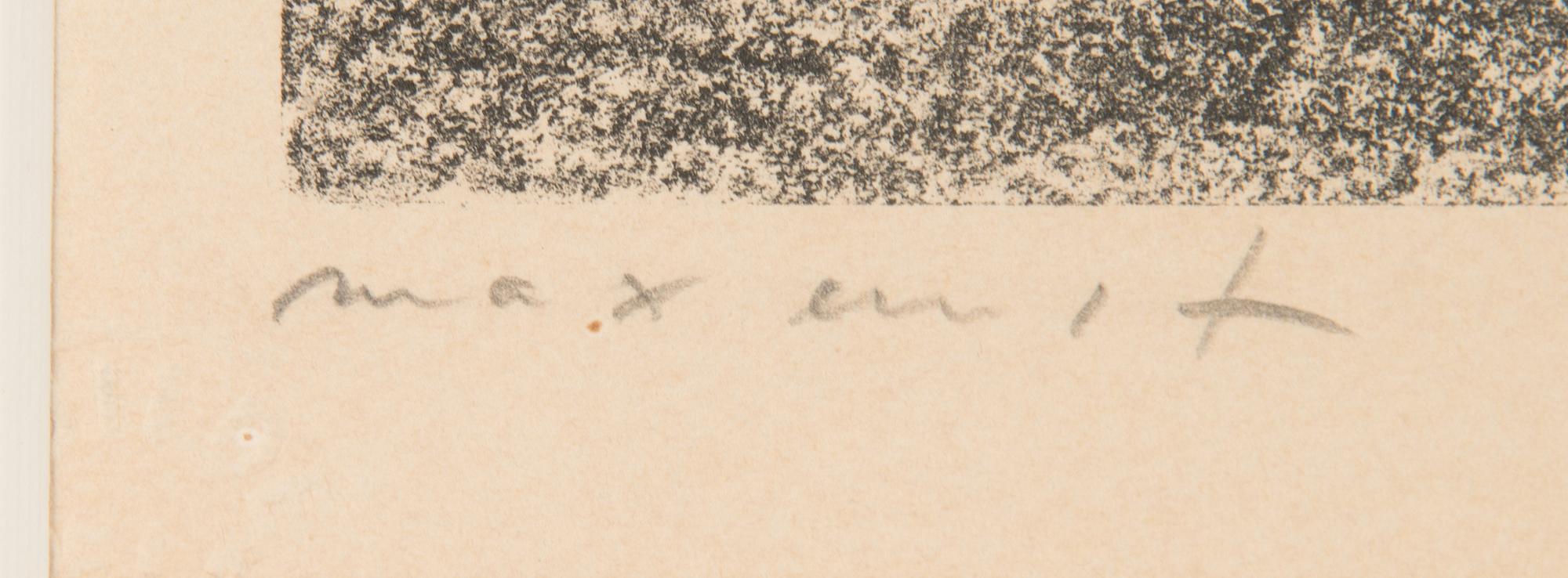 Max Ernst, litografi, signerad och numrerad 164/200.