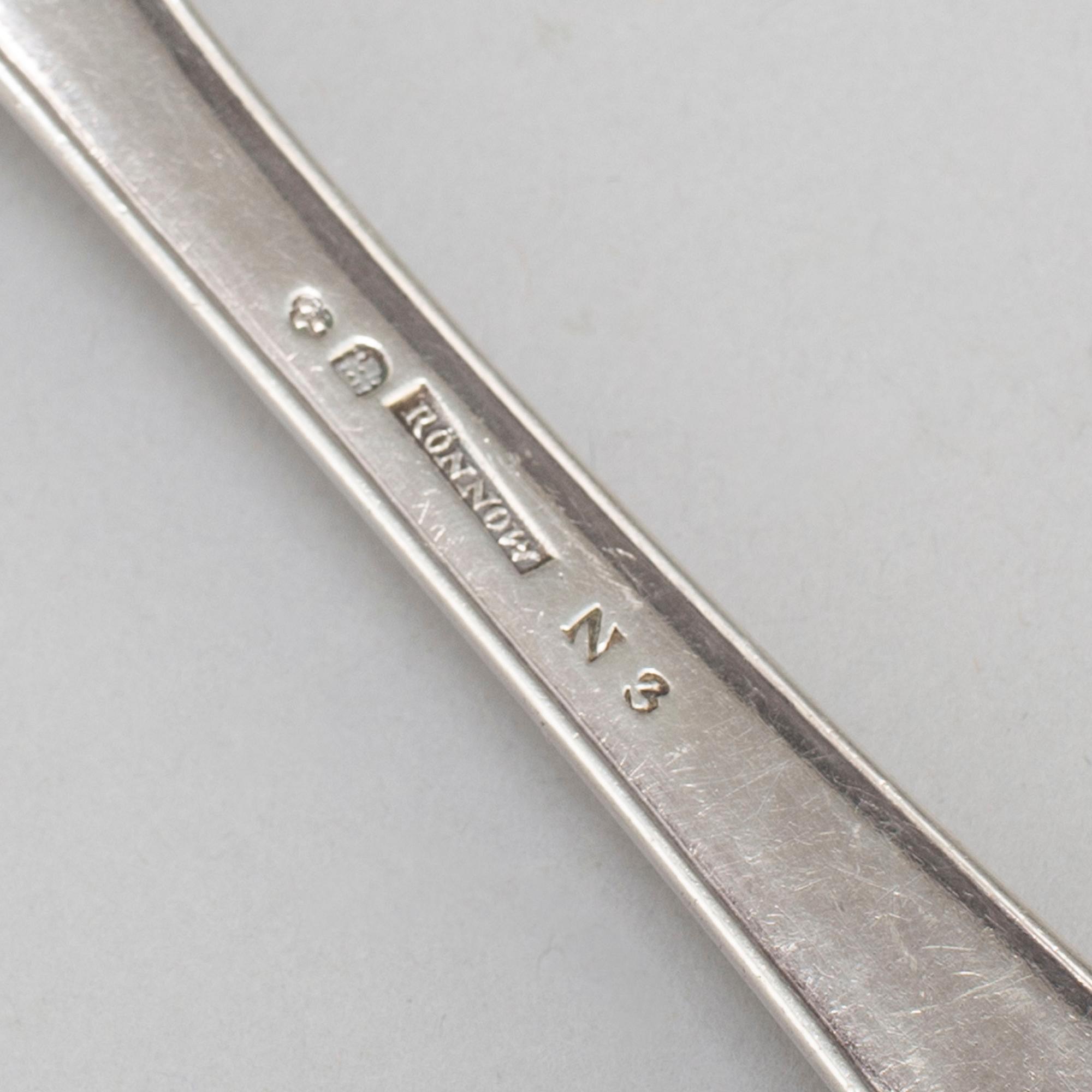 Andreas Rönnov, ragusked, silver, Helsingborg 1819.