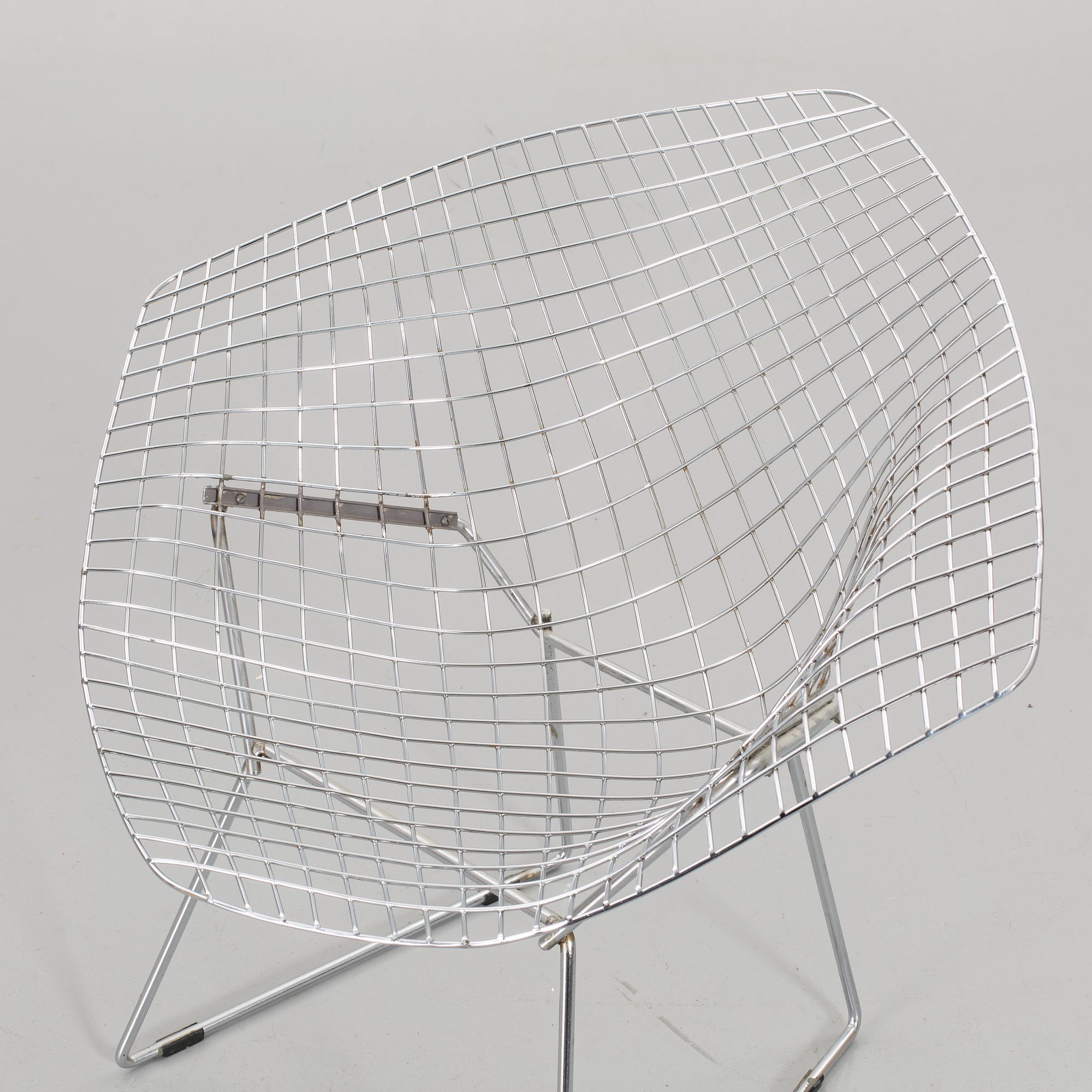 HARRY BERTOIA, fåtölj "Diamond chair" 1900-talets senare del.