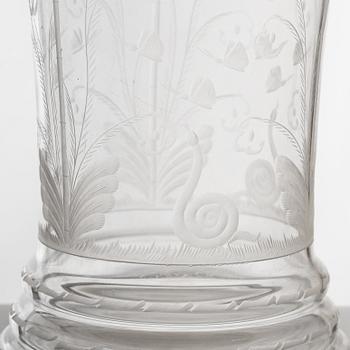 Edward Hald, an 'Urskogen' vase, Orrefors.
