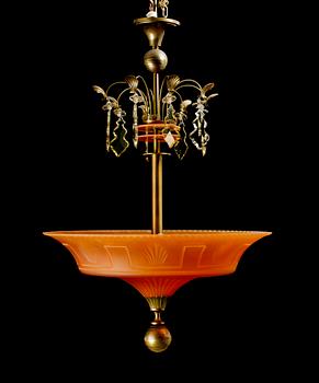 TAKLAMPA, 1930-tal, möjligen Simon Gate. H ca 95.