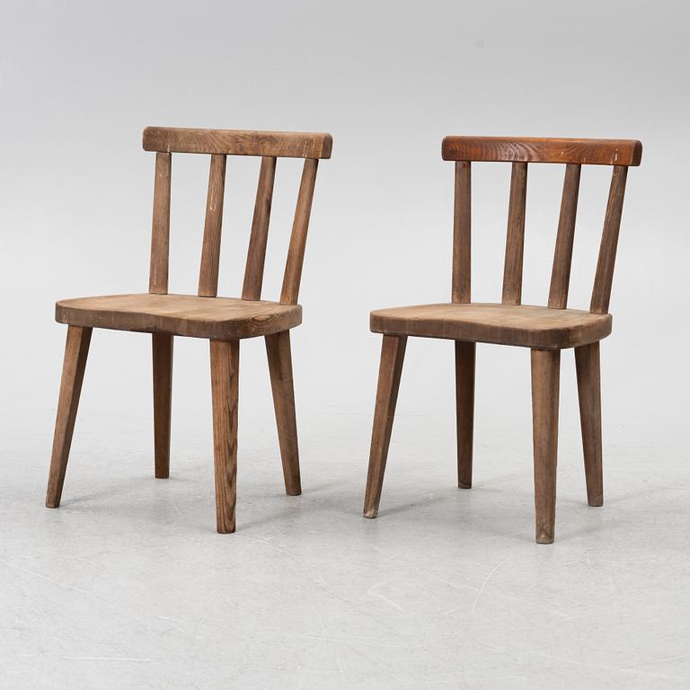 Axel Einar Hjorth, stolar, fyra stycken, "Utö", Nordiska Kompaniet, 1930-tal.