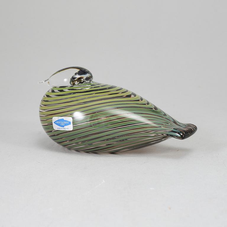 OIVA TOIKKA, a glass bird, Whip Poor Will (Pajusotka) 1991–, signed O. Toikka Nuutajärvi.