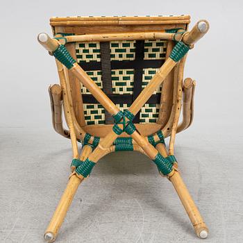 A set of four bistro chairs, late 20th century.