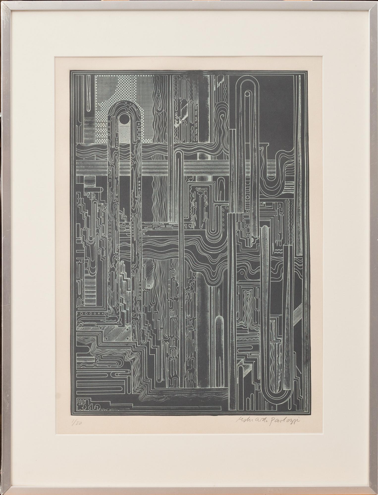 EDUARDO PAOLOZZI, etsning och akvatint, signerad och numrerad 1/70.