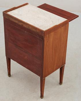 A late Gustavian late 18th century chamber pot cupboard.