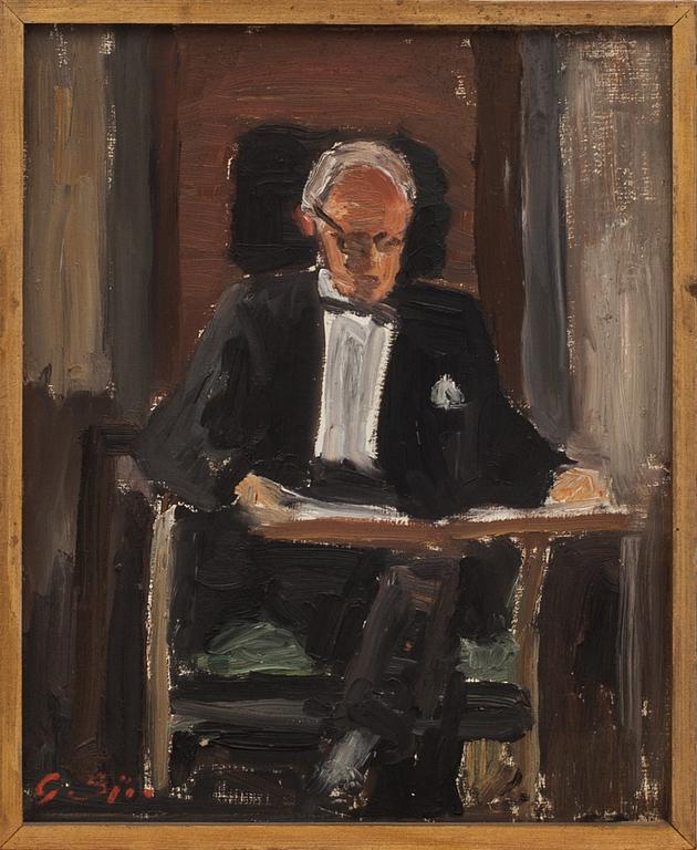 GUSTAF SJÖÖ, olja på duk, signerad och daterad.