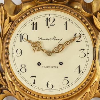 A gustavian style wall clock, 19th / 20th century.