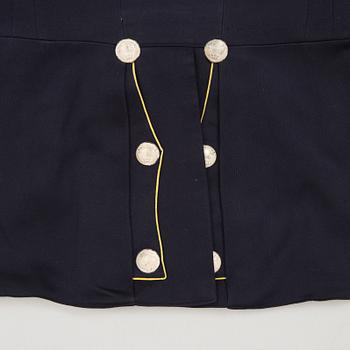 a Swedish early 20th Century four piece Swedish military uniform for captain at Svea Livgarde in Stockholm.