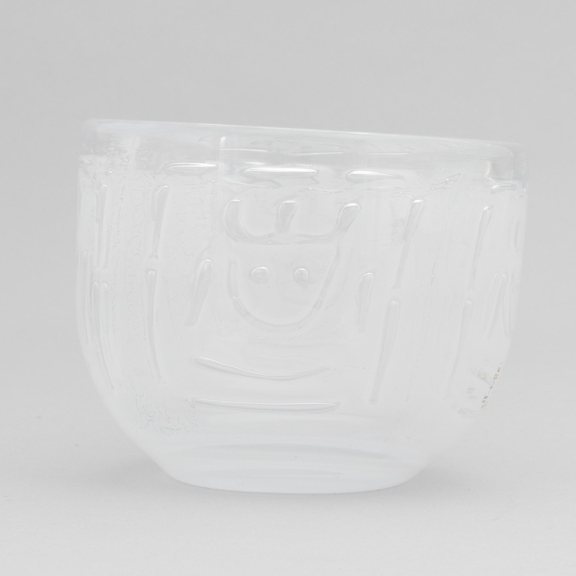 Bengt Edenfalk, a 'Thalatta' glass bowl, Skruf, signed.